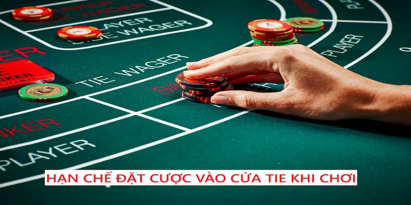 Chiến lược đánh baccarat Goal123 không nên thường xuyên đặt cược Tie