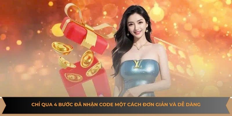 Chỉ qua 4 bước đã nhận code một cách đơn giản và dễ dàng