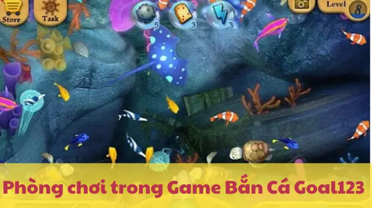 Chọn phòng chơi phù hợp để làm chủ Game Bắn Cá Goal123