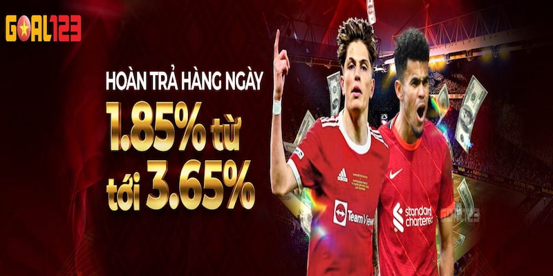 Nhận ưu đãi hoàn trả hàng ngày từ 1,85% đến 3,65%