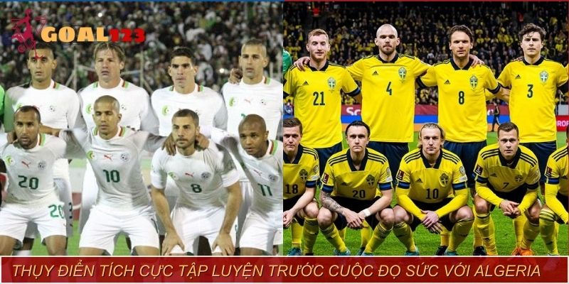 Thụy Điển tích cực tập luyện trước cuộc đọ sức với Algeria